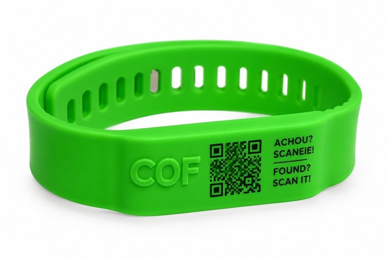 Pulseira de Identificação COF - Silicone Ajustável — image 1 of 3