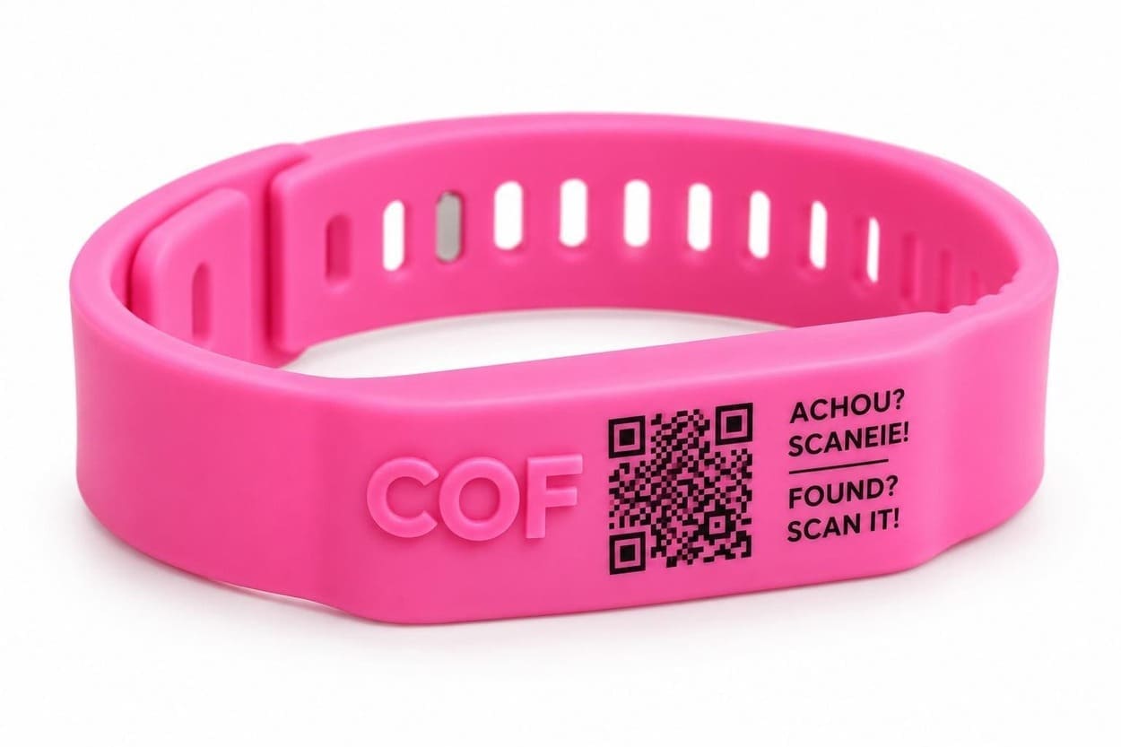 Pulseira de Identificação COF - Silicone Ajustável