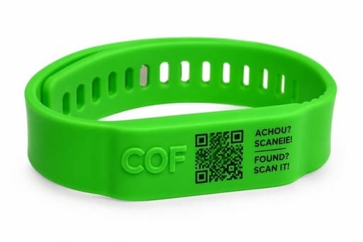 Pulseira de Identificação COF - Silicone Ajustável